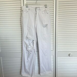 Cassie Super High Rise Straight in Snowfall Distressed
PISTOLA